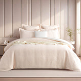 Bella Blush Jacquard Queen Quilt Cover Set by Renee Taylor