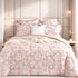 Aura Blush Jacquard King Quilt Cover Set by Renee Taylor