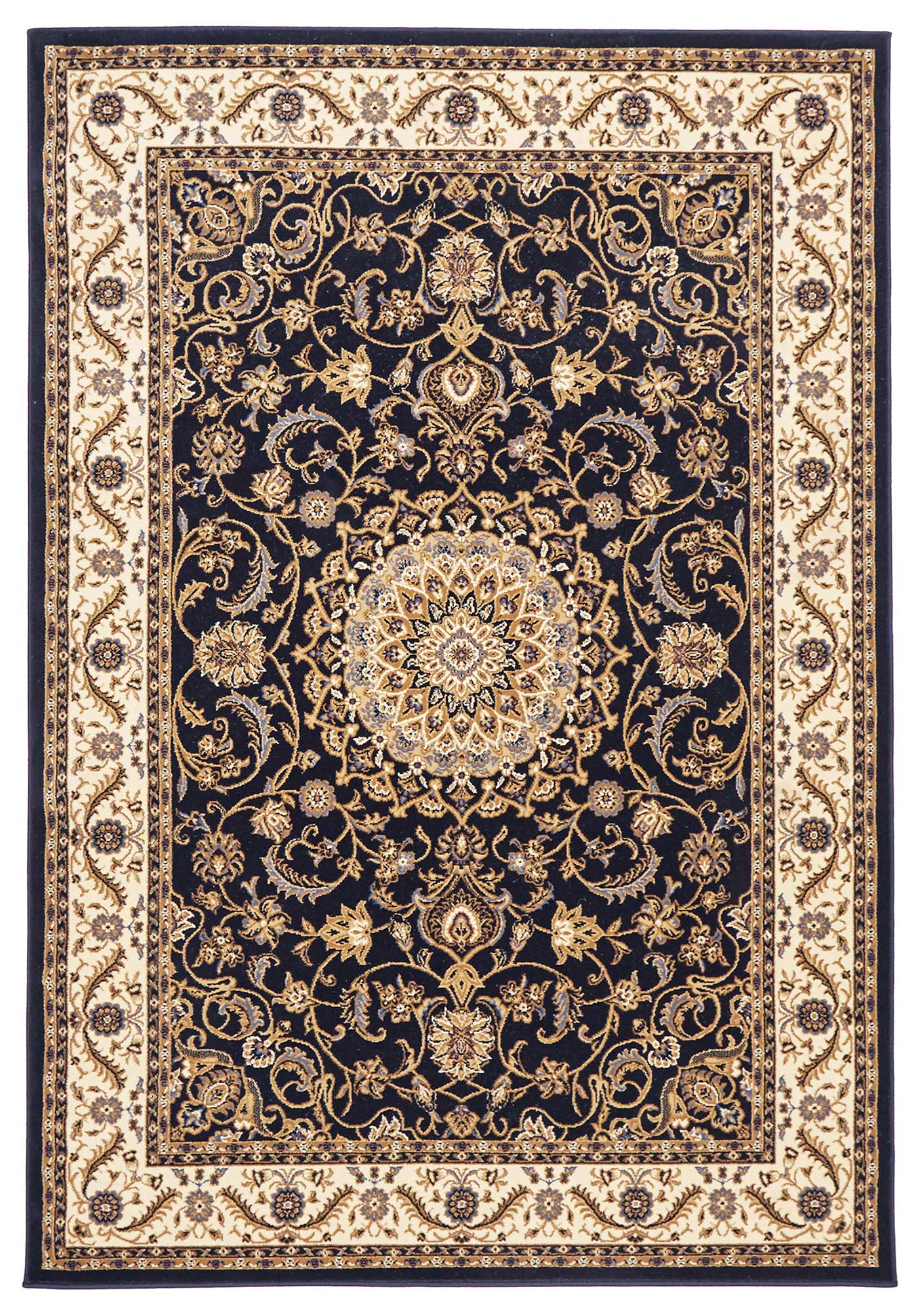 Sydney 9 Navy Ivory Runner Rug by Rug Culture - 300X80CM - RUNNER