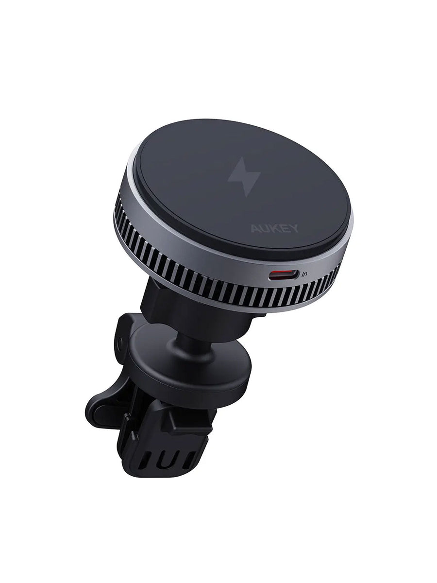 Aukey MagFusion Dash Pro Qi2 Active Cooling Wireless Charging Phone Mount 