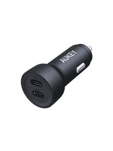 AUKEY 65W Dual-Port USB-C + USB-A Fast Car Charger – CC-Y23