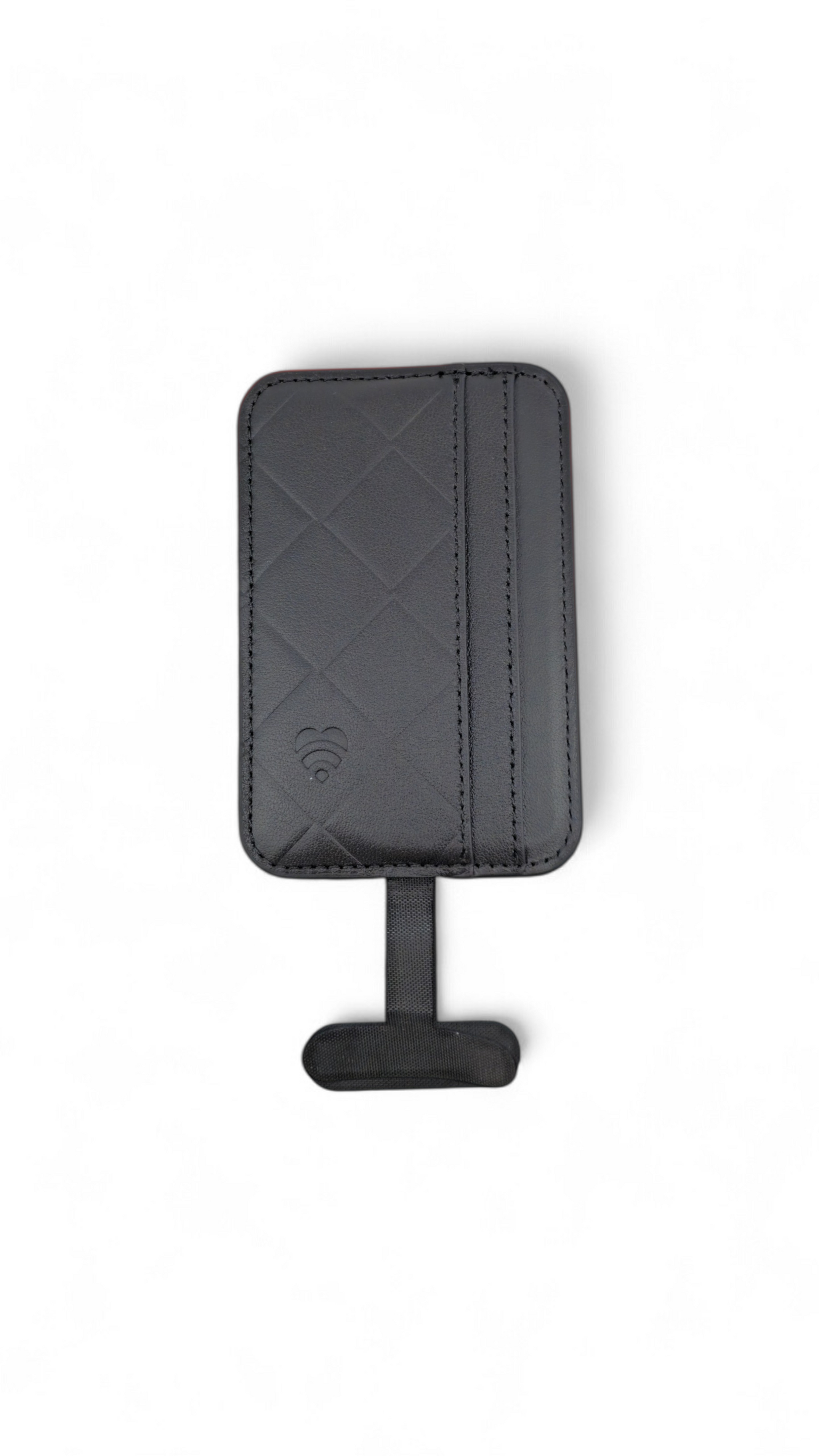 Lovefone Genuine Leather Weave Wallet with Magsafe - Black