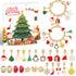 Christmas gift DIY Cartoon Snowman Bracelet Set with Crystal Beads