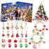 Christmas gift DIY Cartoon Snowman Bracelet Set with Crystal Beads