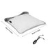 USB Heated Foot Warmer Sheep Fleece Foot Warmer Rabbit Fleece Foot Warmer Sofa - White - Size 40cm