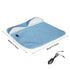 USB Heated Foot Warmer Sheep Fleece Foot Warmer Rabbit Fleece Foot Warmer Sofa - Blue - Size 40cm