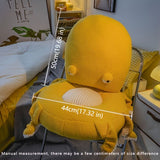Octopus Cushion Floor Cushion Novelty Seating Plush Floor Cushion Kids Room - Yellow - Size M