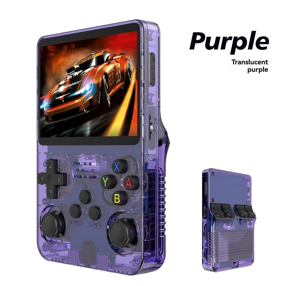 handheld game console, 3.5-inch HD screen, GTA, retro classic games, portable arcade, PSP-style, retro gaming, portable gaming, nostalgic console, Australia - Purple - Size 128G