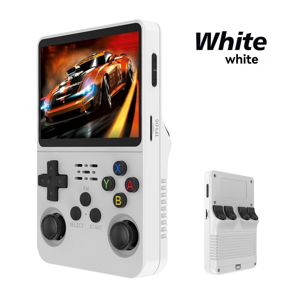handheld game console, 3.5-inch HD screen, GTA, retro classic games, portable arcade, PSP-style, retro gaming, portable gaming, nostalgic console, Australia - White - Size 128G