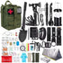 Survival Tool Kit 43-Piece Emergency Kit Outdoor Survival First Aid Kit Larger - army green - Size 43 - piece set