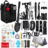 Survival Tool Kit 43-Piece Emergency Kit Outdoor Survival First Aid Kit Larger - Black - Size 43 - piece set