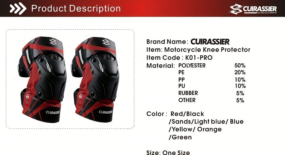 knee protector, KO1-PRO, motorcycling knee protection, high-impact sports knee gear, durable knee guard, comfortable knee protection, off-road knee pads, Australian knee brace -BLACK