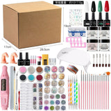 Nail Art Kit Gel Lamp Nail Grinder Nail Polishes Nail Art Tools Nail - Multi - Size Set3