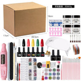 Nail Art Kit Gel Lamp Nail Grinder Nail Polishes Nail Art Tools Nail - Multi - Size Set4