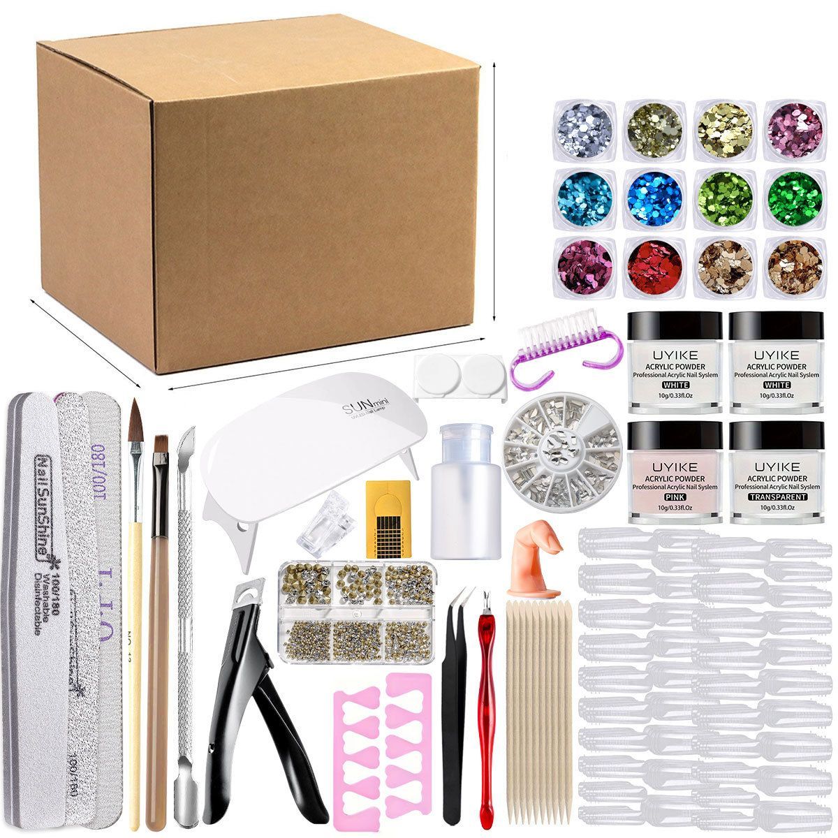Nail Art Kit Gel Lamp Nail Grinder Nail Polishes Nail Art Tools Nail - Multi - Size Set5