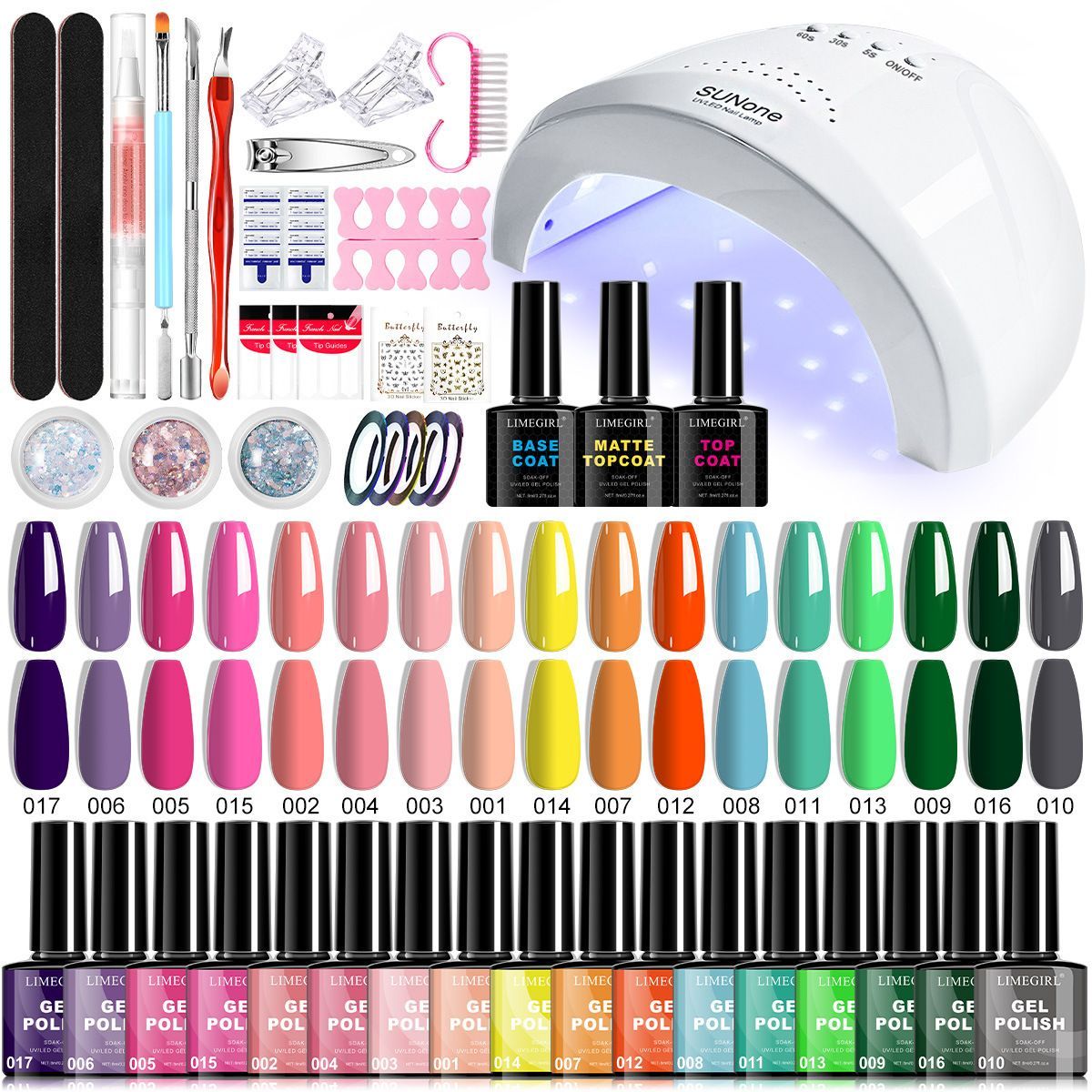 Nail Art Kit Gel Lamp Nail Grinder Nail Polishes Nail Art Tools Nail - Multi - Size ZH695