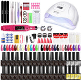 Nail Art Kit Gel Lamp Nail Grinder Nail Polishes Nail Art Tools Nail - Multi - Size 168-4