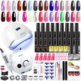 Nail Art Kit Gel Lamp Nail Grinder Nail Polishes Nail Art Tools Nail - Multi - Size H-ZH193-1