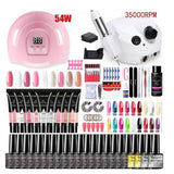 Nail Art Kit Gel Lamp Nail Grinder Nail Polishes Nail Art Tools Nail - Multi - Size ZH194-2