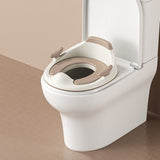 baby portable toilet seat, potty training, no installation, splash proof, hanging storage, travel potty seat, toddler toilet training seat - Camel - Size Hard seat cushion