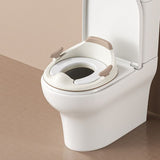 baby portable toilet seat, potty training, no installation, splash proof, hanging storage, travel potty seat, toddler toilet training seat - Camel - Size Soft cushion