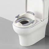 baby portable toilet seat, potty training, no installation, splash proof, hanging storage, travel potty seat, toddler toilet training seat - Gray - Size Hard seat cushion