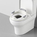 baby portable toilet seat, potty training, no installation, splash proof, hanging storage, travel potty seat, toddler toilet training seat - Gray - Size Soft cushion