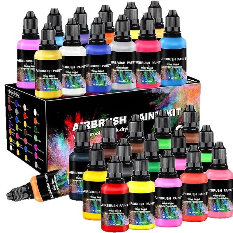 Acrylic Model Paint 28 Colors 30ml Paint Set Water-Based Acrylic DIY Painting - Multi-color - Size 28 colors