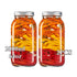 large capacity food storage jar, food-grade glass jar, airtight storage jar, pickle jar, grain storage, snack storage, tea storage, pantry organisation, Australian kitchen - Clear - Size 32oz-2pcs