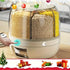 rotating storage container, large capacity grain storage, food storage box, sealed food container, kitchen organization, insect proof food storage, moisture proof food storage, airtight canister, Australian pantry - Beige - Size 20L