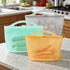 food-grade silicone, sealing strips, leak-proof, airtight seal, silicone lid covers, reusable food storage, Australian kitchen, dishwasher safe, non-toxic, temperature resistant, fridge organisation, travel storage, office lunchbox - Gray - Size 1200ml-4p