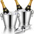 metal champagne cooler, beverage cooler, wine cooler, party cooler, cold keeping cooler, 2 piece cooler set, drink cooler, entertaining accessory, Australia, summer party essentials