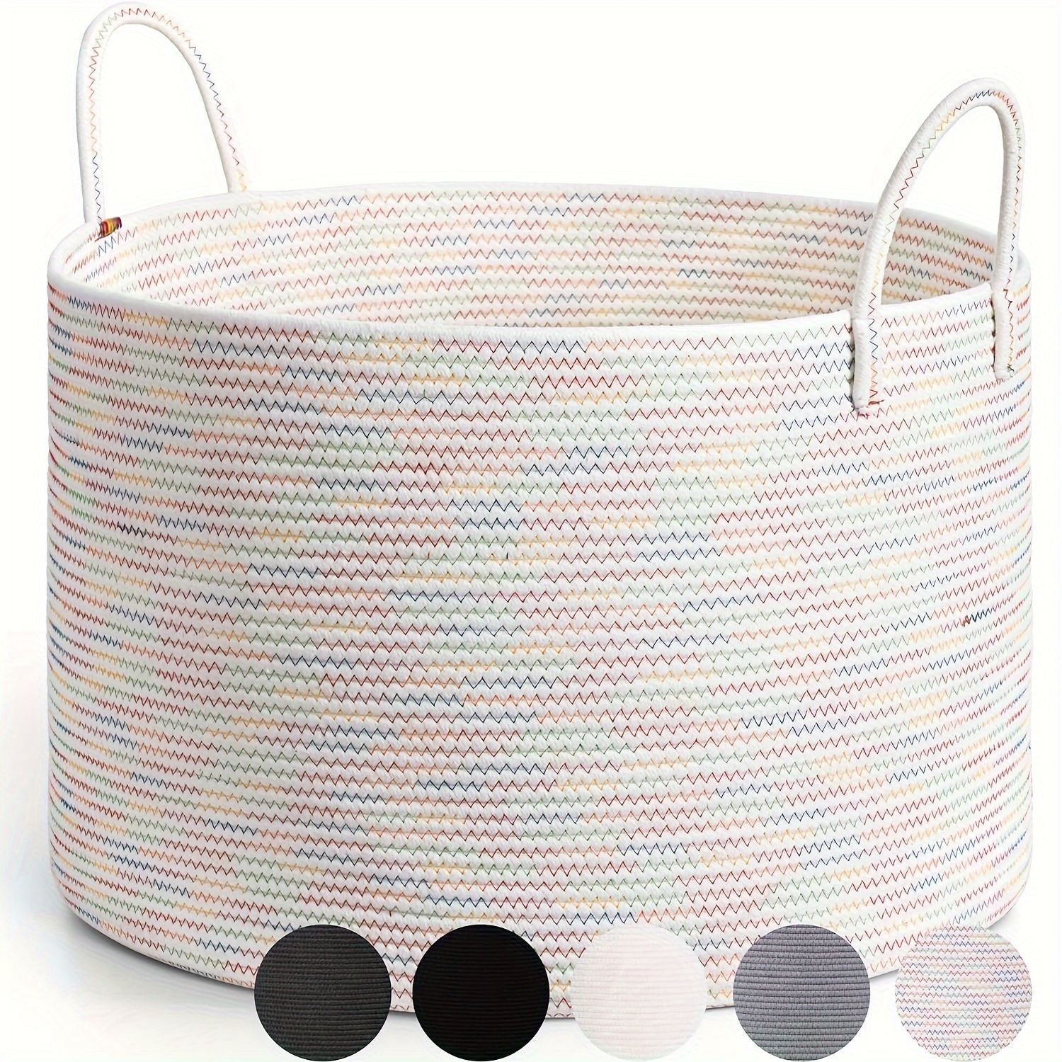 woven laundry basket, durable laundry basket, spacious laundry hamper, stylish laundry storage, Australian home organisation, multi-purpose storage basket, ergonomic handles, decorative laundry bin