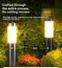 Solar Lawn Lights Stainless Steel Outdoor Lights 3-LED Garden Lights Waterproof - Silver white light - Size 1PCS