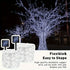 solar outdoor string lights, 300LED solar lights, copper wire fairy lights, 8-pattern solar lights, garden lights Australia, courtyard lights, Christmas lights, party lights, wedding lights, warm white, cool white, multi-color solar lights - White light -