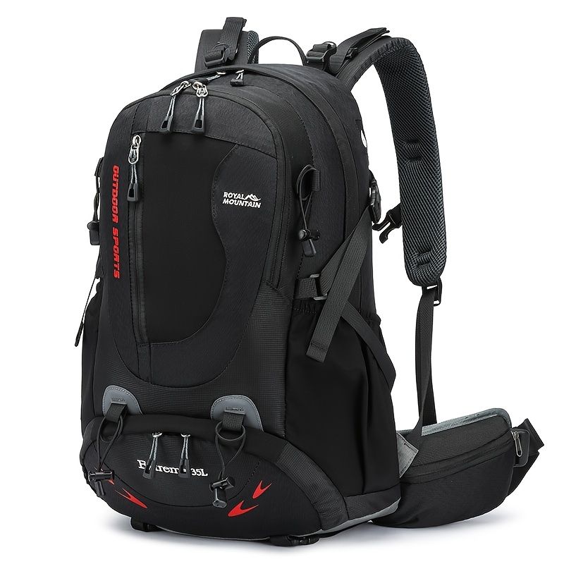 Black Royal Mountain backpack, Extreme 35L backpack, travel backpack, outdoor backpack, high-quality backpack, Australian bush backpack, camping gear, hiking backpack 35L
