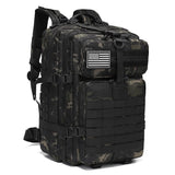 Tactical Backpack Travel Backpack Outdoor Backpack Durable Backpack Organized - Black CP - Size Routine 45L