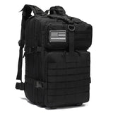 Tactical Backpack Travel Backpack Outdoor Backpack Durable Backpack Organized - Black - Size Routine 45L
