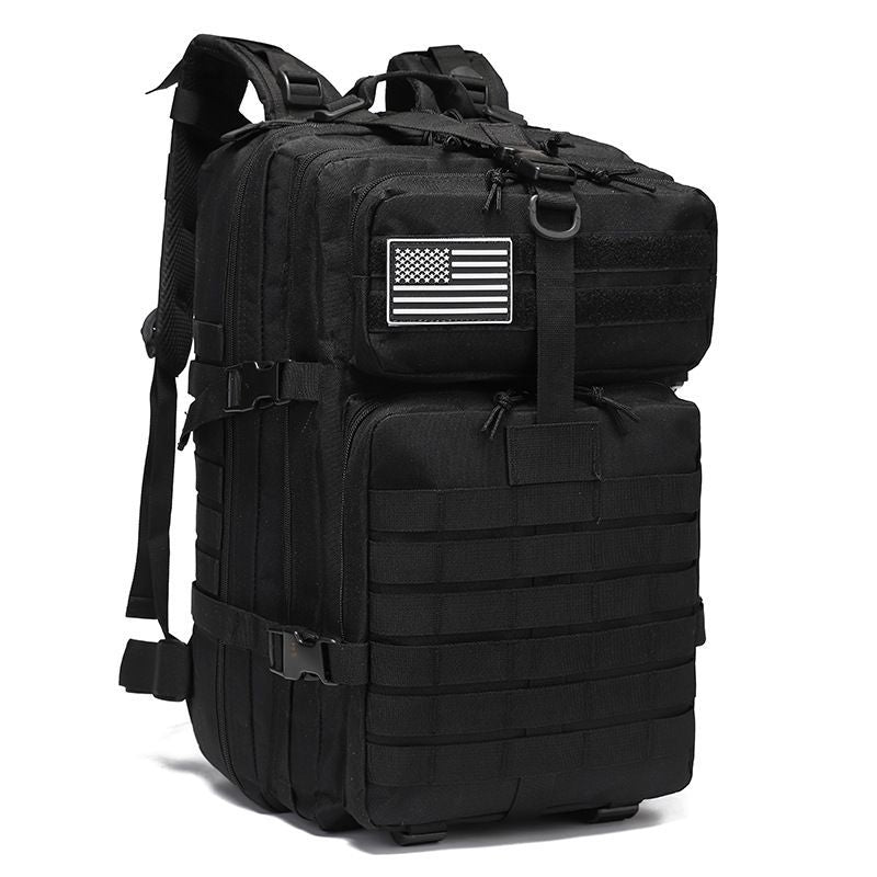 Tactical Backpack Travel Backpack Outdoor Backpack Durable Backpack Organized - Black - Size Routine 45L