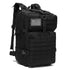 Tactical Backpack Travel Backpack Outdoor Backpack Durable Backpack Organized - Black - Size Routine 45L