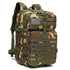 Tactical Backpack Travel Backpack Outdoor Backpack Durable Backpack Organized - Jungle camouflage - Size Routine 45L