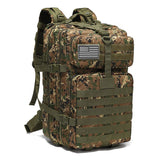Tactical Backpack Travel Backpack Outdoor Backpack Durable Backpack Organized - Jungle Digital - Size Routine 45L