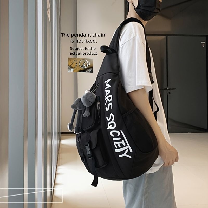 Mars Society Backpack Travel Backpack Stylish Backpack Durable Backpack Roomy - Black - Size Hanging - piece