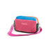 Dopamine Color-Blocked Cross-Body Bag Travel Bag Trendy Bag Color-Blocking - Pink - Size routine