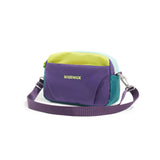 Dopamine Color-Blocked Cross-Body Bag Travel Bag Trendy Bag Color-Blocking - Purple - Size routine