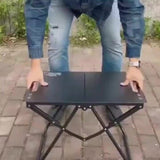 folding camping table, camping furniture, outdoor table, portable table, camping gear, Australian outdoors, picnic table, beach table, compact table, sturdy table-green