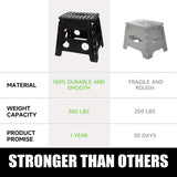 Black foldable camping stool, portable camping seat, lightweight outdoor furniture, durable stool for camping, compact camping gear