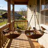  2pcs hanging bird feeder, bird water bowl, bird accessories, bird care, outdoor bird feeder, bird watching, Australian birds, bird feeding set