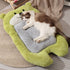 dog bed, bear shaped dog bed, thickened dog bed, enlarged dog bed, all season dog bed, comfortable dog bed, Australia, soft plush dog bed, machine washable dog bed - light green - Size L-10kg