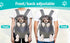 Gray Black outdoor pet backpack, dog backpack, pet carrier, outdoor dog gear, pet travel, dog transportation, Australia pet carrier, small dog backpack, medium dog carrier, breathable pet backpack